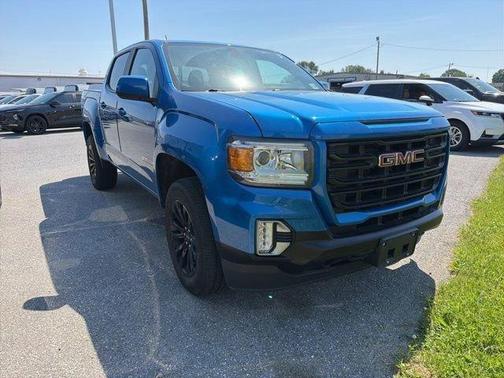 Blue 2022 GMC Canyon Elevation