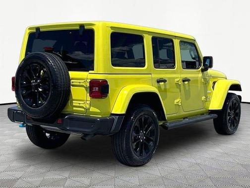 Yellow 2024 Jeep Wrangler 4xe Sahara