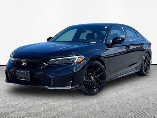 Black 2025 Honda Civic Sport