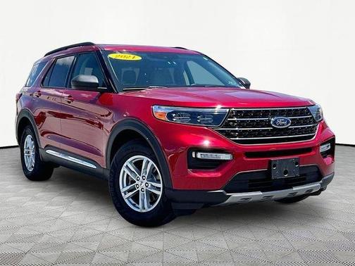 Red 2021 Ford Explorer XLT