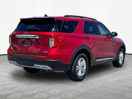 Red 2021 Ford Explorer XLT