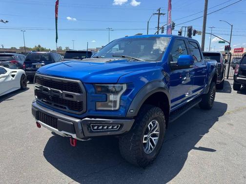 Blue 2017 Ford F-150 Raptor 4x4 4dr SuperCrew 5.5 ft. SB