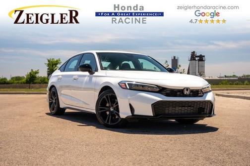 Platinum White Pearl 2025 Honda Civic Si