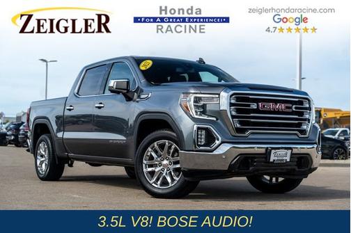 Satin Steel Metallic 2021 GMC Sierra 1500 SLT