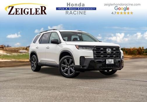Platinum White Pearl 2026 Honda Pilot Sport