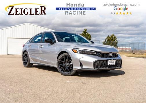 Solar Silver Metallic 2026 Honda Civic Sport