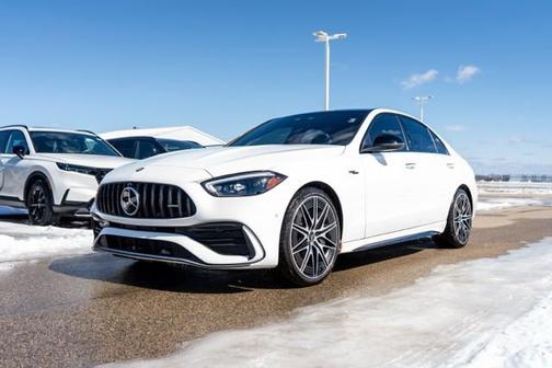 Polar White 2025 Mercedes-Benz C-Class AMG C 43