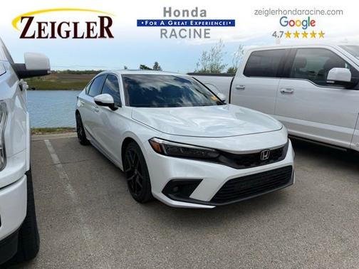 Platinum White Pearl 2024 Honda Civic Sport Touring