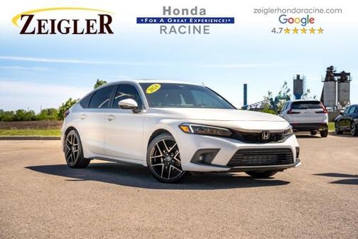 Platinum White Pearl 2024 Honda Civic Sport Touring