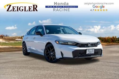 Platinum White Pearl 2026 Honda Civic Sport