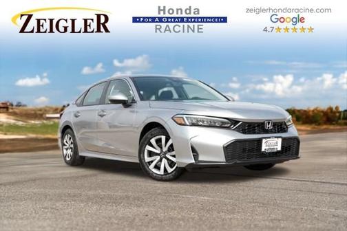 Solar Silver Metallic 2026 Honda Civic LX
