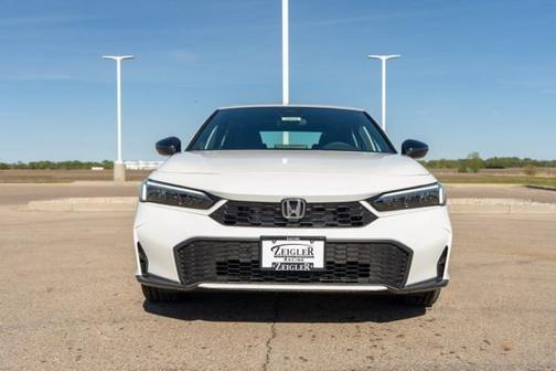 Platinum White Pearl 2026 Honda Civic Hybrid Sport