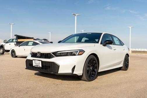 Platinum White Pearl 2026 Honda Civic Hybrid