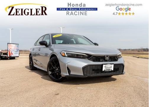 Solar Silver Metallic 2025 Honda Civic Sport