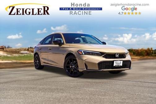Sand Dune Pearl 2026 Honda Civic Hybrid Sport