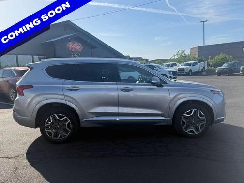 Shimmering Silver 2021 Hyundai SANTA FE Calligraphy