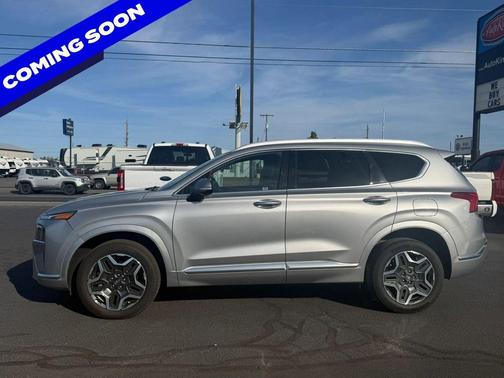 Shimmering Silver 2021 Hyundai SANTA FE Calligraphy