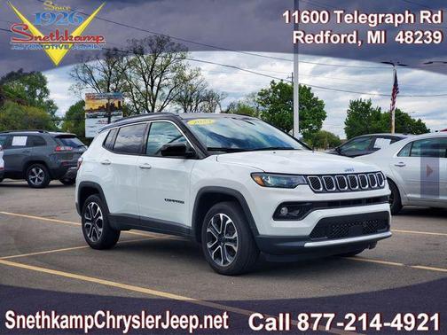 Bright White Clearcoat 2023 Jeep Compass Limited