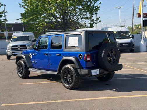 Ocean Blue Metallic Clearcoat 2019 Jeep Wrangler Unlimited Sport