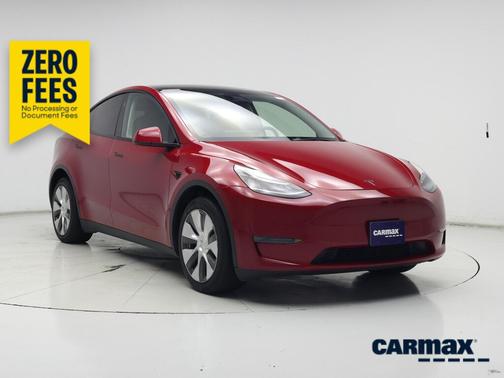 Red 2023 Tesla Model Y Long Range
