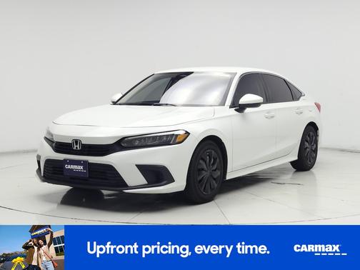 White 2022 Honda Civic LX
