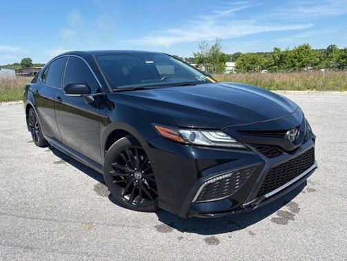 Midnight Black Metallic 2022 Toyota Camry XSE