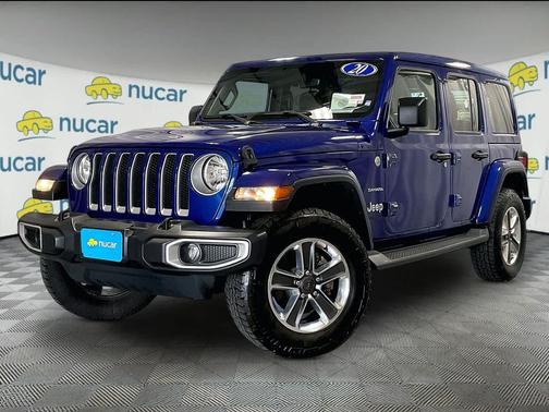 Ocean Blue Metallic Clearcoat 2020 Jeep Wrangler Unlimited Sahara