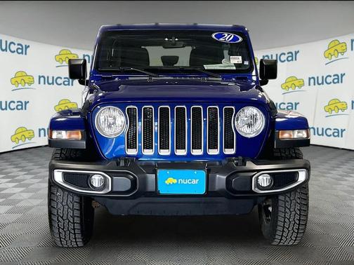 Ocean Blue Metallic Clearcoat 2020 Jeep Wrangler Unlimited Sahara