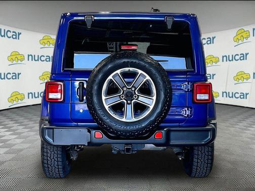 Ocean Blue Metallic Clearcoat 2020 Jeep Wrangler Unlimited Sahara