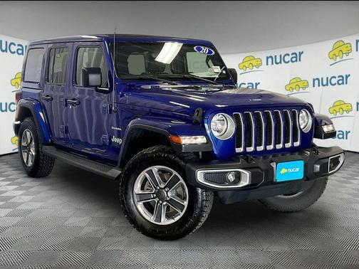 Ocean Blue Metallic Clearcoat 2020 Jeep Wrangler Unlimited Sahara