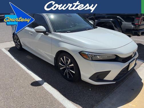 Platinum White Pearl 2022 Honda Civic EX