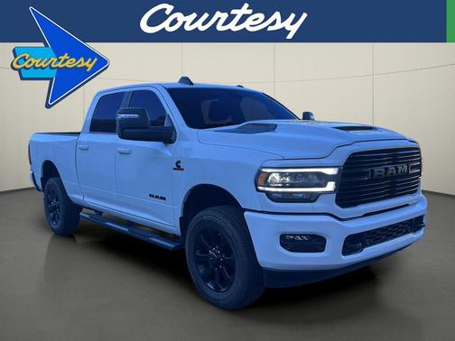 Bright White Clearcoat 2023 RAM 2500 Laramie Crew Cab 4x4 6'4' Box