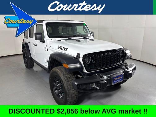Bright White Clearcoat 2025 Jeep Wrangler Willys