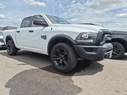 Bright White Clearcoat 2024 RAM 1500 Classic Warlock Crew Cab 4x4 5'7' Box