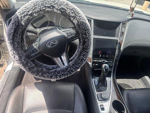 Pure White 2018 INFINITI Q50 3.0t LUXE