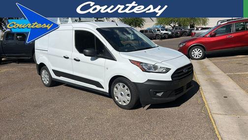 Frozen White 2023 Ford Transit Connect XL Cargo Van