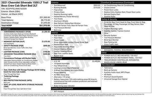 2021 Chevrolet Silverado 1500 LT Trail Boss