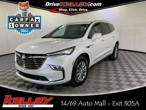White Frost Tricoat 2023 Buick Enclave Essence FWD