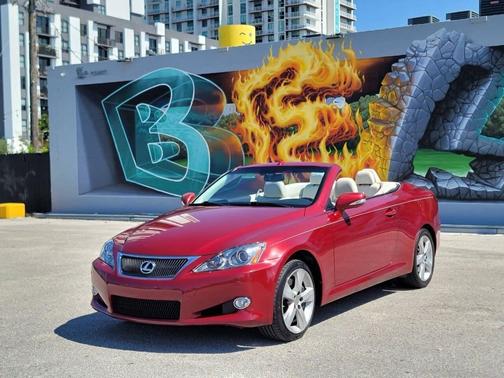 Burgundy 2010 Lexus IS 350C Base