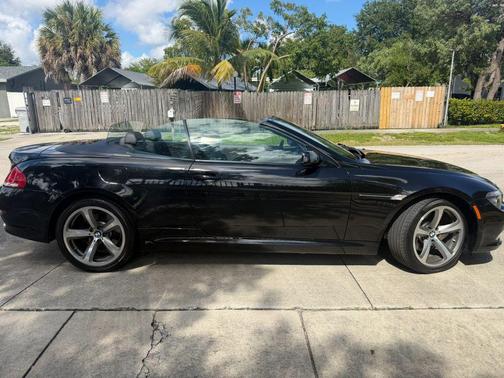 Jet Black 2008 BMW 650 650i Convertible 2D
