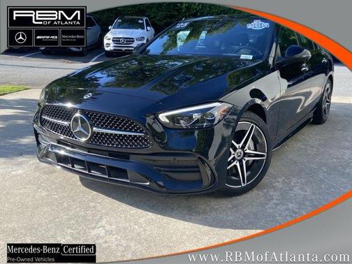 Black 2025 Mercedes-Benz C-Class C 300