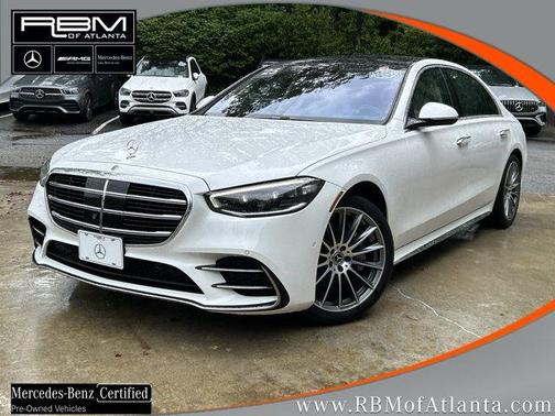 MANUFAKTUR Moonlight White Metallic 2025 Mercedes-Benz S-Class S 580 4MATIC