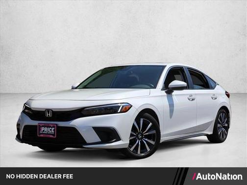 Platinum White Pearl 2024 Honda Civic EX-L