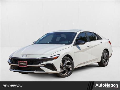 Serenity White 2025 Hyundai ELANTRA HEV SEL Sport