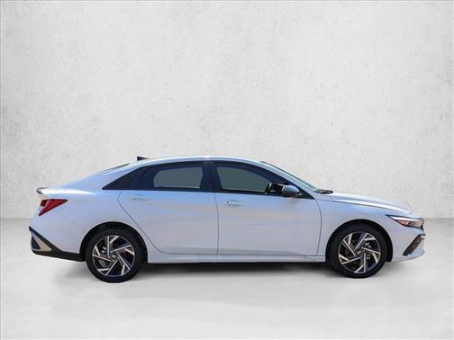 Serenity White 2025 Hyundai ELANTRA HEV SEL Sport