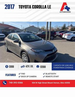 2017 Toyota Corolla LE