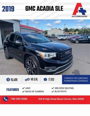 2019 GMC Acadia SLE-2