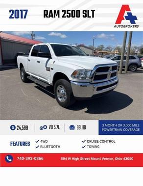 2017 RAM 2500 SLT Crew Cab 4x4 6'4' Box