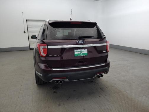 Red 2018 Ford Explorer Platinum