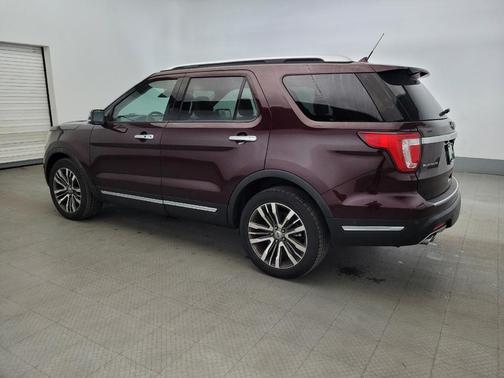 Red 2018 Ford Explorer Platinum
